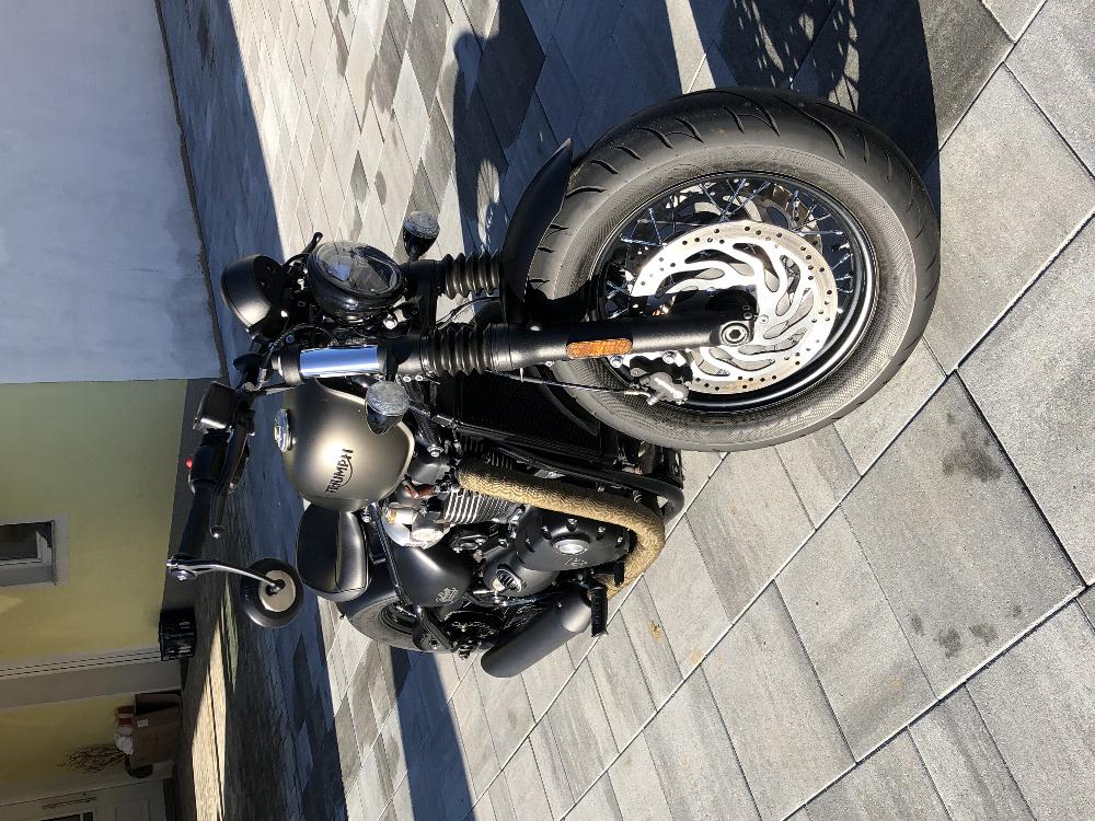 Motorrad verkaufen Triumph Bonneville bobber black Ankauf
